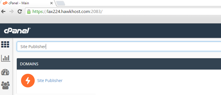 cPanel Site Publisher