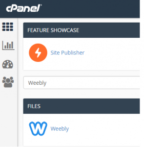 Weebly in cPanel