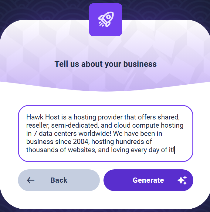 Sitejet Business Description
